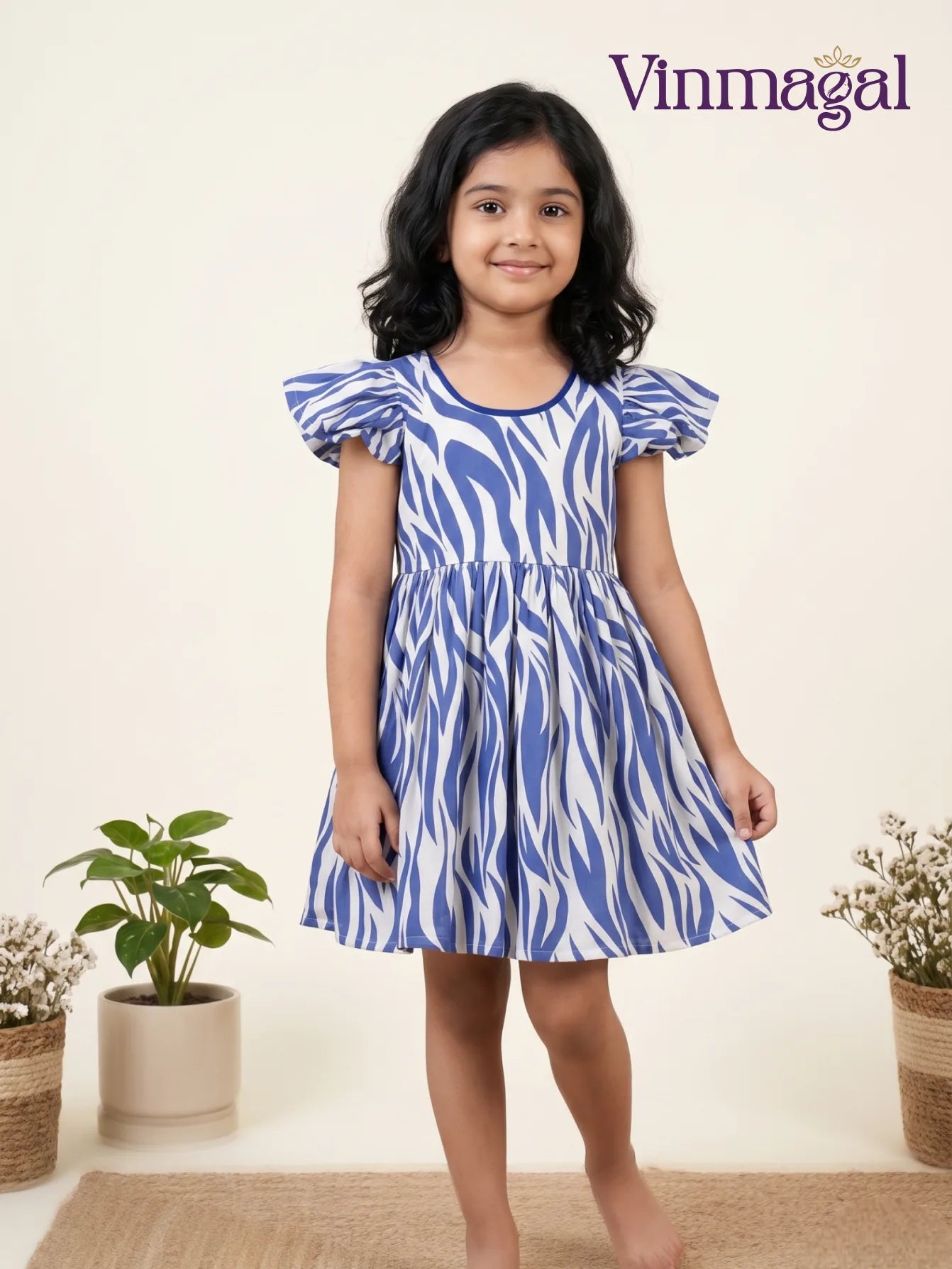 purple georgette frock for girls soft fabric party wear